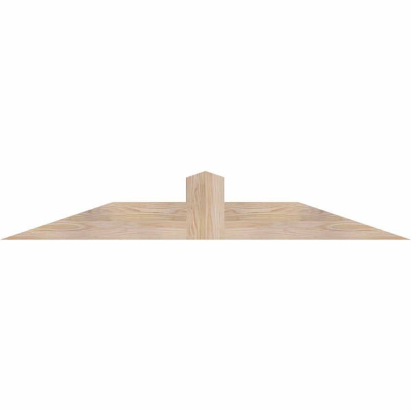 Ekena Millwork Portland Smooth Timber Gable Bracket, Douglas Fir, 60"W x 10"H x 5 1/2"D x 5 1/2"F, 4/12 Pitch GBW060X10X0606POR00SDF - main